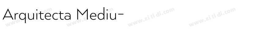 Arquitecta Mediu字体转换